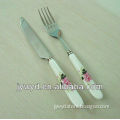 Stainless Steel Fork Spoon Knife With Ceramic Handle